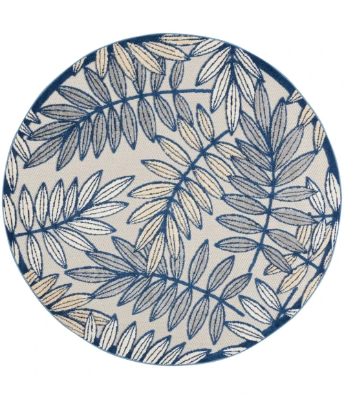 Nourison Aloha Area Rug ALH18-Ivory/Navy