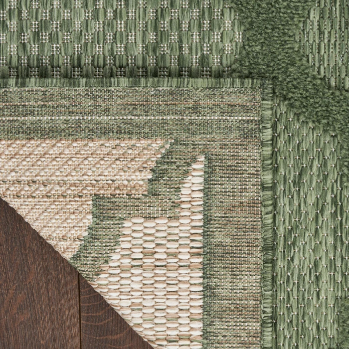 Nourison Home Easy Care Green NES01 2 ft. 2 in. X 7 ft. 6 Rectangle Rug