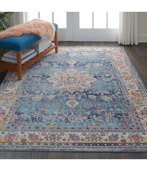 Nourison Vintage Kashan Area Rug VKA01-Blue