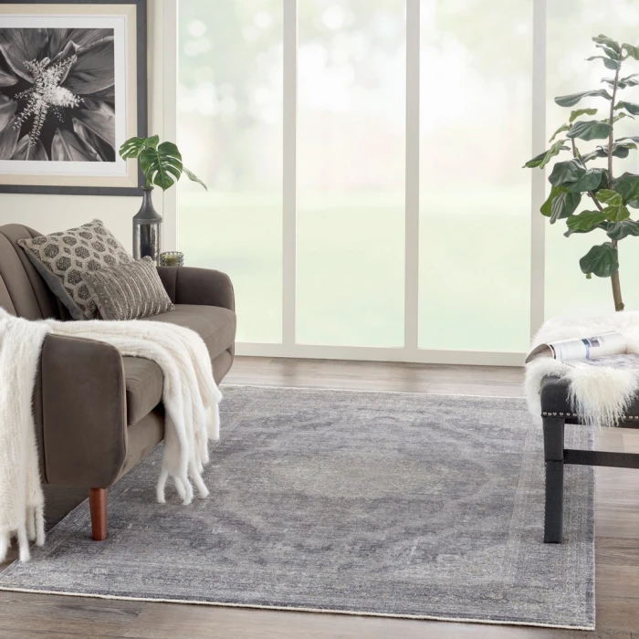 Nourison Starry Nights Area Rug STN05-Charcoal/Creme