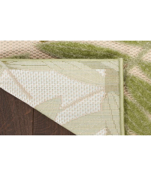 Nourison Aloha Ivory Green ALH18 6 ft. X 9 ft. Rectangle Rug