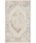 Nourison Astra Machine Washable Ivory Blue ASW13 3 ft. 3 in. X 5 ft. Rectangle Rug