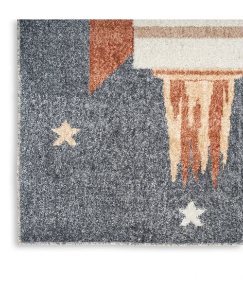 Nourison Astra Machine Washable Area Rug ASW06 Sky Blue