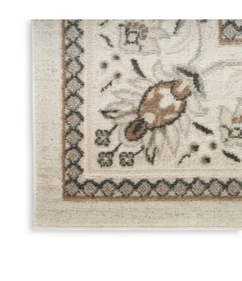 Nourison Serenity Home Ivory Mocha SRH02 6 ft. X 9 ft. Rect. Rug