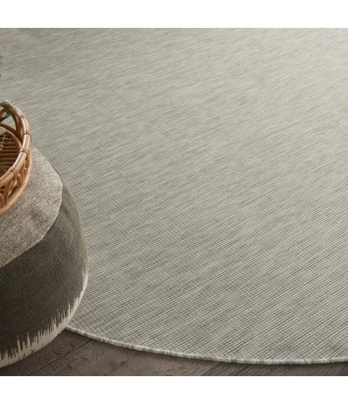 Nourison Positano Round Area Rug POS01-Lt Grey