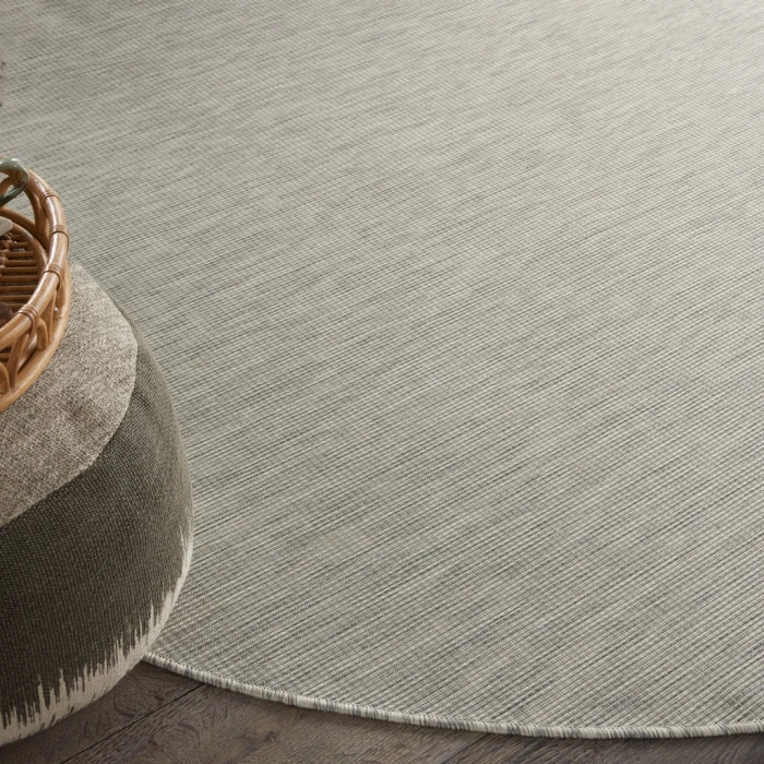 Nourison Positano Round Area Rug POS01-Lt Grey