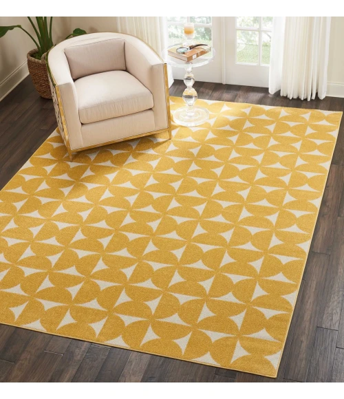 Nourison Home Harper Yellow DS301 8ft. x 10ft. Rect. Rug
