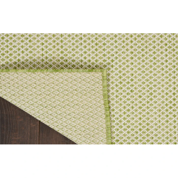 Nourison Courtyard Ivory Green COU01 2 ft. 2 in. X 8 ft. Rectangle Rug