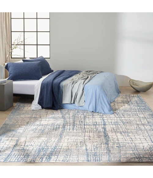 Calvin Klein Rush Area Rug CK950 Ivory Blue