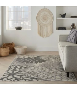 Nourison Home Aloha ALH05 Silver Grey 5 ft. 3 in. X 7 ft. 5 in. Area Rug