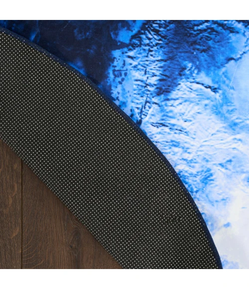 Nourison Home Imagination Blue IMA10 5 ft. Round Rug