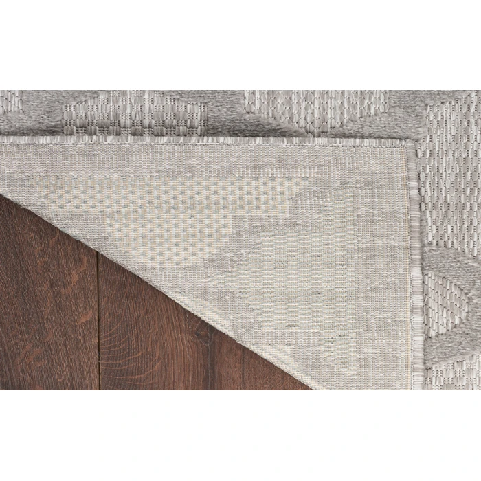 Nourison Easy Care Silver Grey NES01 2 ft. X 6 ft. Rectangle Rug