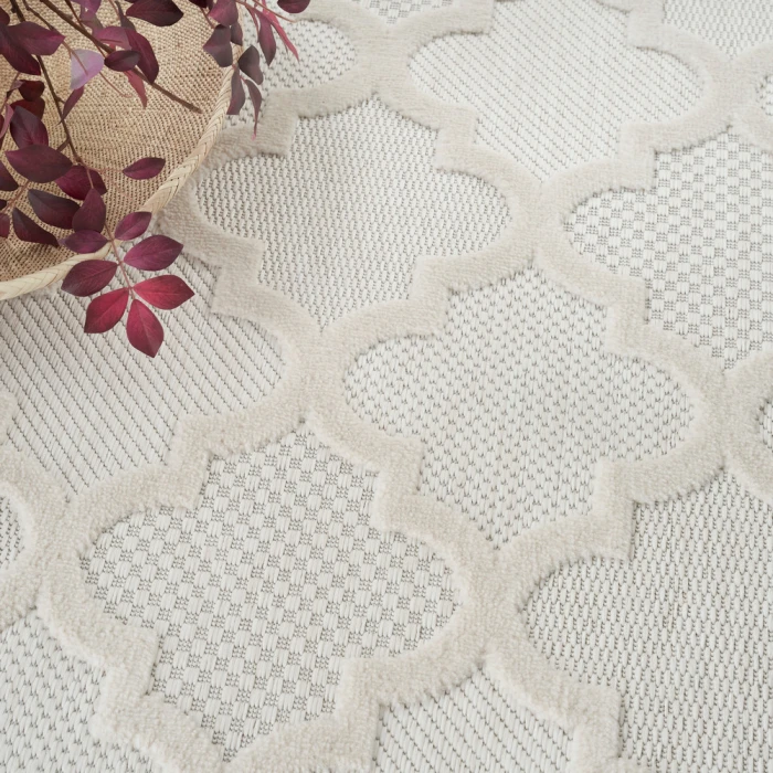 Nourison Easy Care Area Rug NES01 Ivory/White