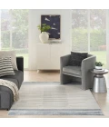 Nourison Astra Machine Washable Area Rug ASW04 Ivory Blue