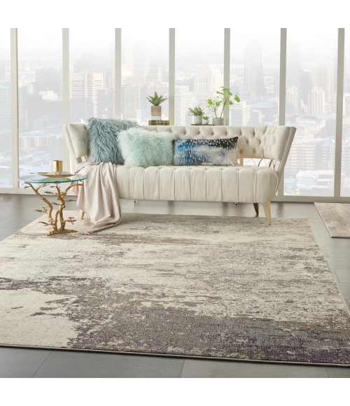 Nourison Celestial Area Rug CES02-Ivory/Grey