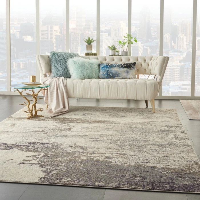 Nourison Celestial Area Rug CES02-Ivory/Grey