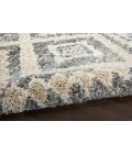 Nourison Oslo Shag Grey/Ivory OSL02 5 ft. X 8 ft. Rect. Rug