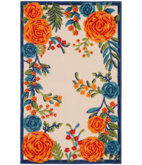 Nourison Aloha Multicolor ALH32 2 ft. 8 in. X 4 ft. Rectangle Rug