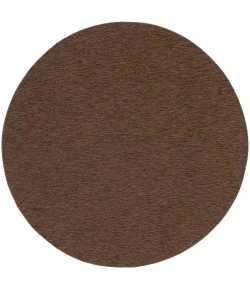Nourison Home Washable Solutions WSL01 Mocha 8 ft. Round Area Rug