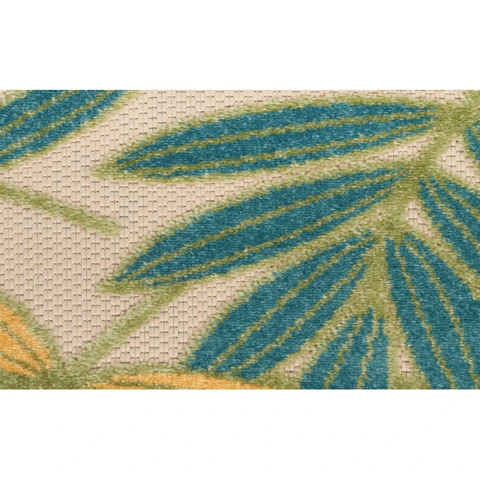Nourison Aloha Green Multicolor ALH18 9 ft. X 12 ft. Rectangle Rug