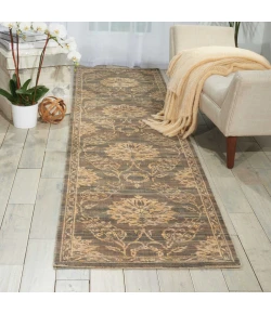 Nourison Home Silk Elements SKE31 Graphite 2 ft. 5 in. X 10 ft. Area Rug