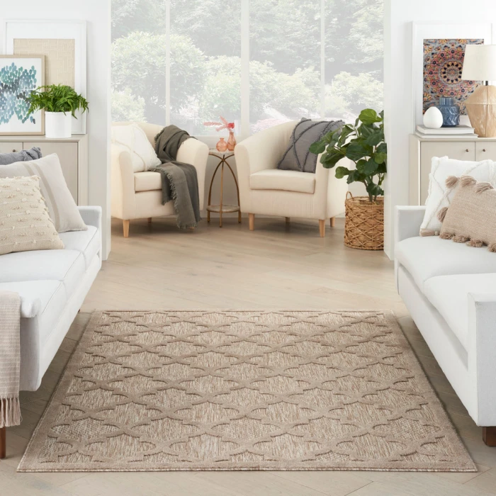 Nourison Easy Care Area Rug NES01 Natural Beige