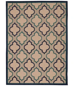 Nourison Home Aloha ALH06 Navy 7 ft. 10 in. X 10 ft. 6 in. Area Rug