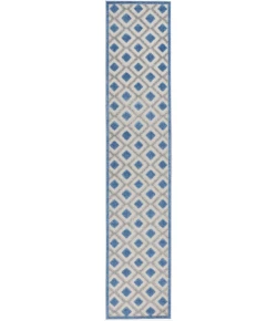 Nourison Home Aloha ALH26 Blue Grey 2 ft. 3 in. X 10 ft. Area Rug