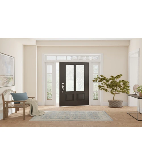 Nourison Astra Machine Washable Teal Beige ASW16 5 ft. 3 in. X 7 ft. Rectangle Rug