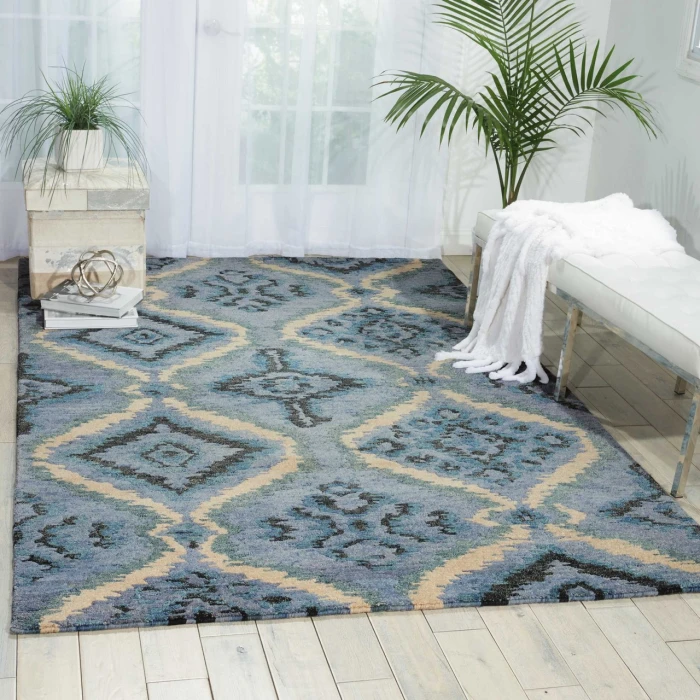 Nourison Home Tahoe Modern Blue MTA06 3ft.9in. x 5ft.9in. Rect. Rug