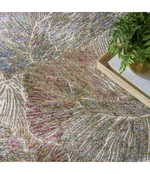 Nourison Home Vintage Harmony Green VHH04 5ft.3in. x 7ft.6in. Rect. Rug