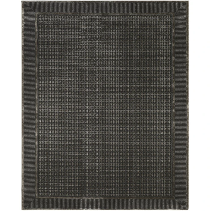 Nourison Nordic Black Taupe NRC03 10ft. x 14ft. Rect. Rug