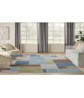 Nourison Astra Machine Washable Blue Green Multi ASW09 6 ft. 7 in. X 9 ft. Rectangle Rug