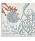 Nourison Seaside Ivory Multicolor SDS03 2ft. x 6ft. Rect. Rug