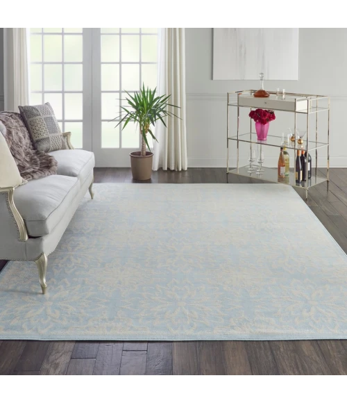 Nourison Jubilant Area Rug JUB06-Ivory/Light Blue