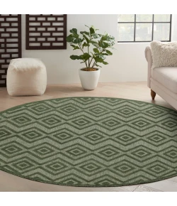 Nourison Home Versatile NRV01 Green 8 ft. Round Area Rug