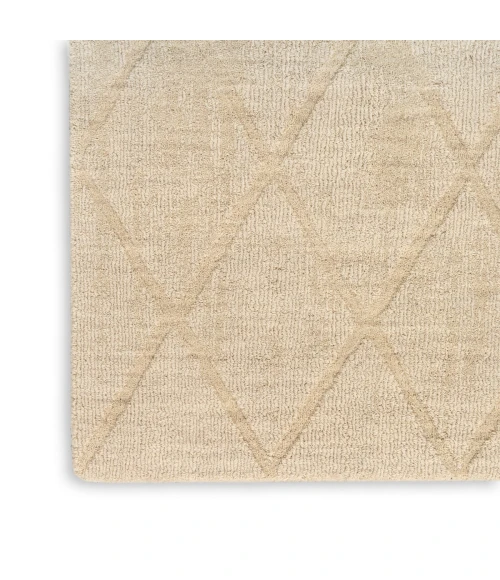 Nourison Wool Haven Beige WOH01 2 ft. X 6 ft. Rect. Rug