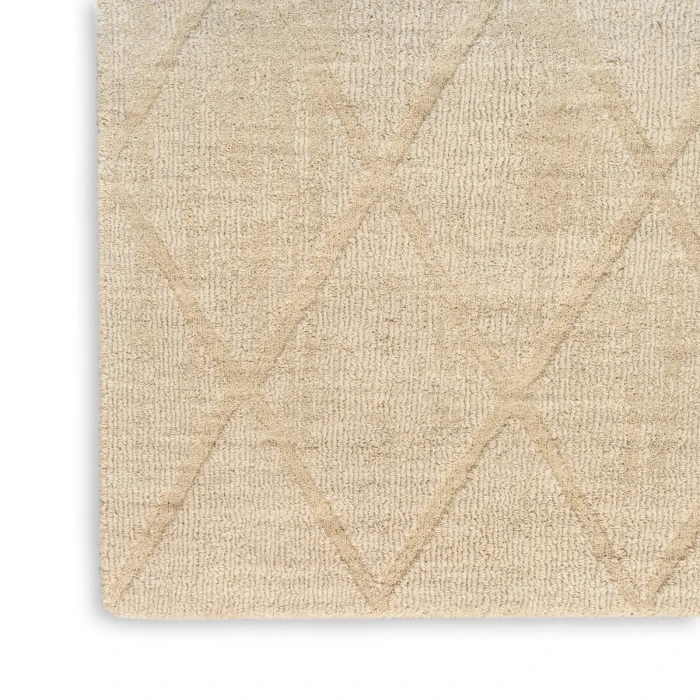 Nourison Wool Haven Beige WOH01 2 ft. X 6 ft. Rect. Rug