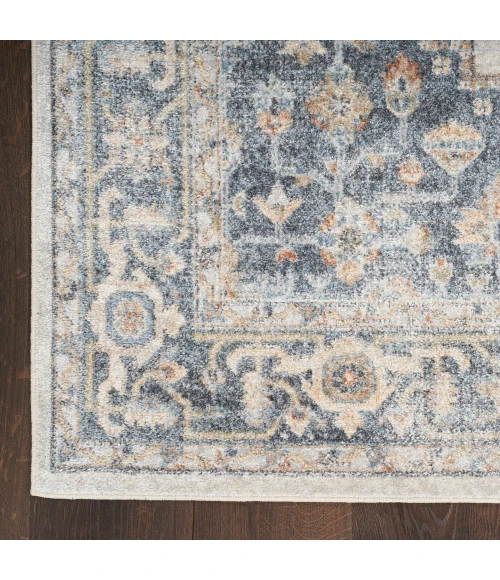 Nourison Astra Machine Washable Area Rug ASW11 Grey/Gold