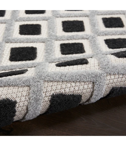 Nourison Aloha Indoor/Outdoor Area Rug ALH26-Black White