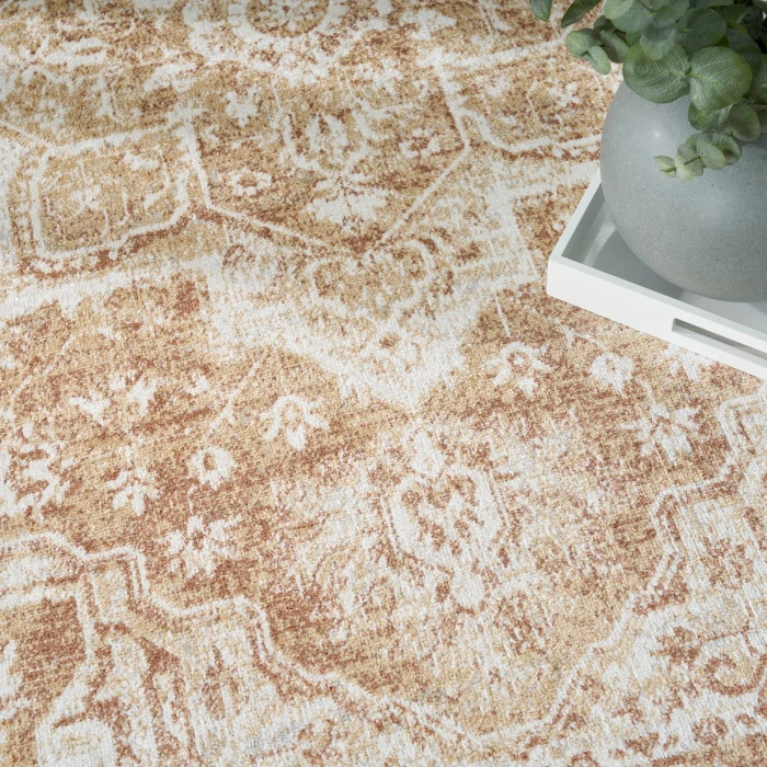 Nourison Astra Machine Washable Rust ASW12 4 ft. X 6 ft. Rect. Rug