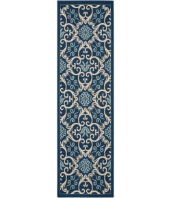 Nourison Home Caribbean CRB02 Navy 2 ft. 3 in. X 7 ft. 6 in. Area Rug
