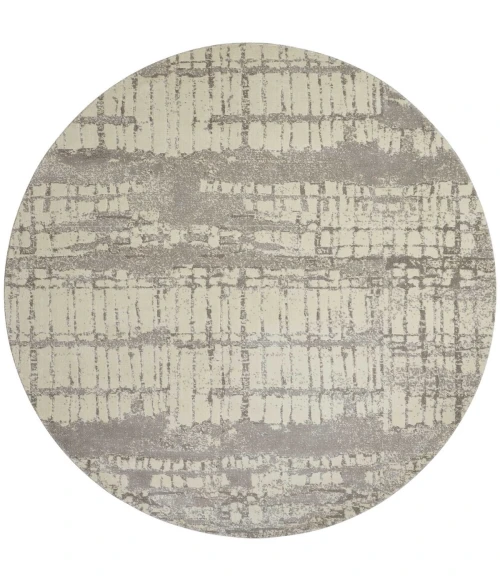 Nourison Twilight Round Area Rug TWI10 Ivory 8' Round