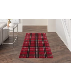 Nourison Home Grafix GRF03 Red 2 ft. X 6 ft. Area Rug