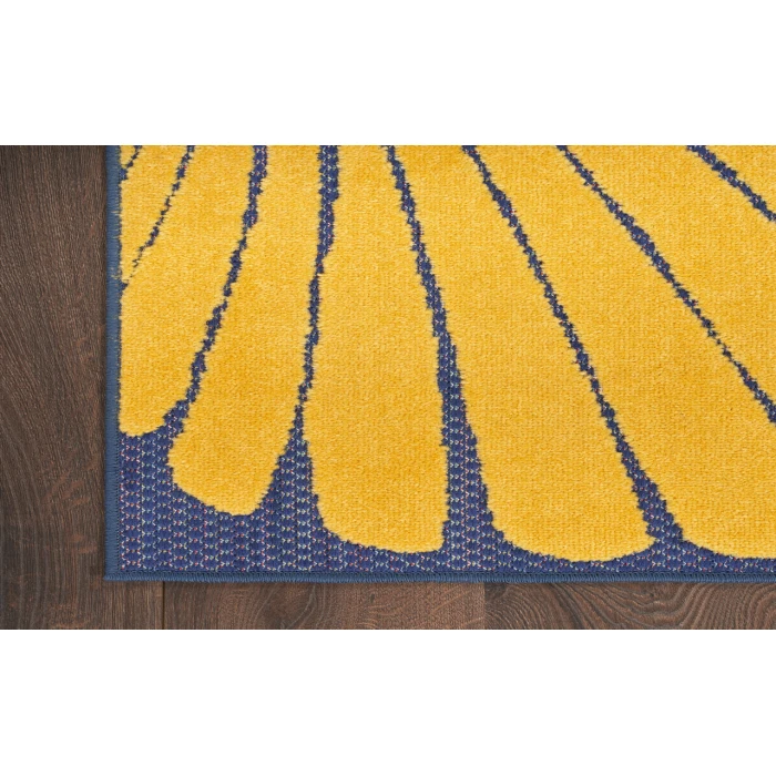 Nourison Aloha Navy Multicolor ALH24 2 ft. 3 in. X 8 ft. Rectangle Rug