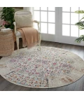 Nourison Vintage Kashan Round Area Rug VKA02-Ivory
