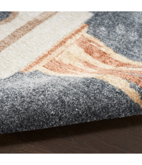 Nourison Astra Machine Washable Area Rug ASW06 Sky Blue