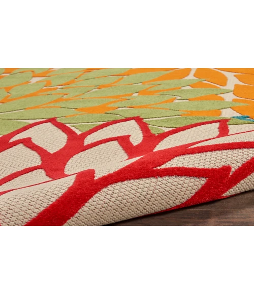 Nourison Aloha Green ALH05 2 ft. 8 in. X 4 ft. Rectangle Rug