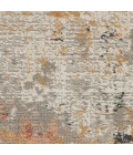 Nourison Rustic Textures Area Rug RUS13 Grey/Blue 5'3" Round