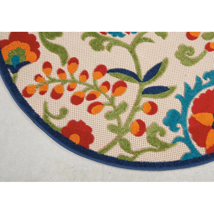 Nourison Aloha Round Area Rug ALH17-Multicolor